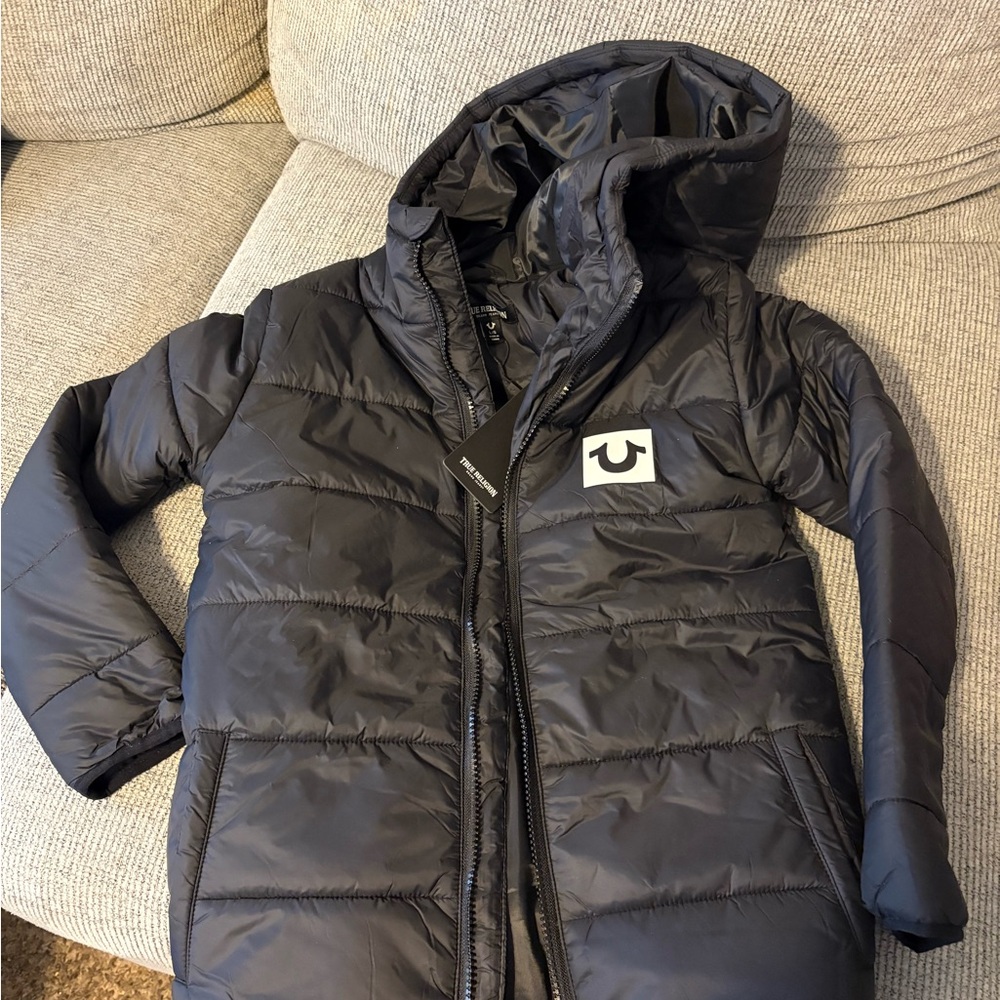 True Religion Black Puffer Jacket